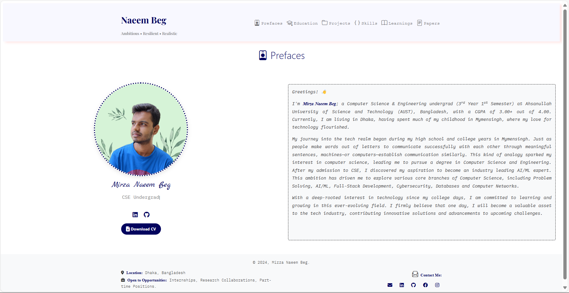 Portfolio Screenshot 1