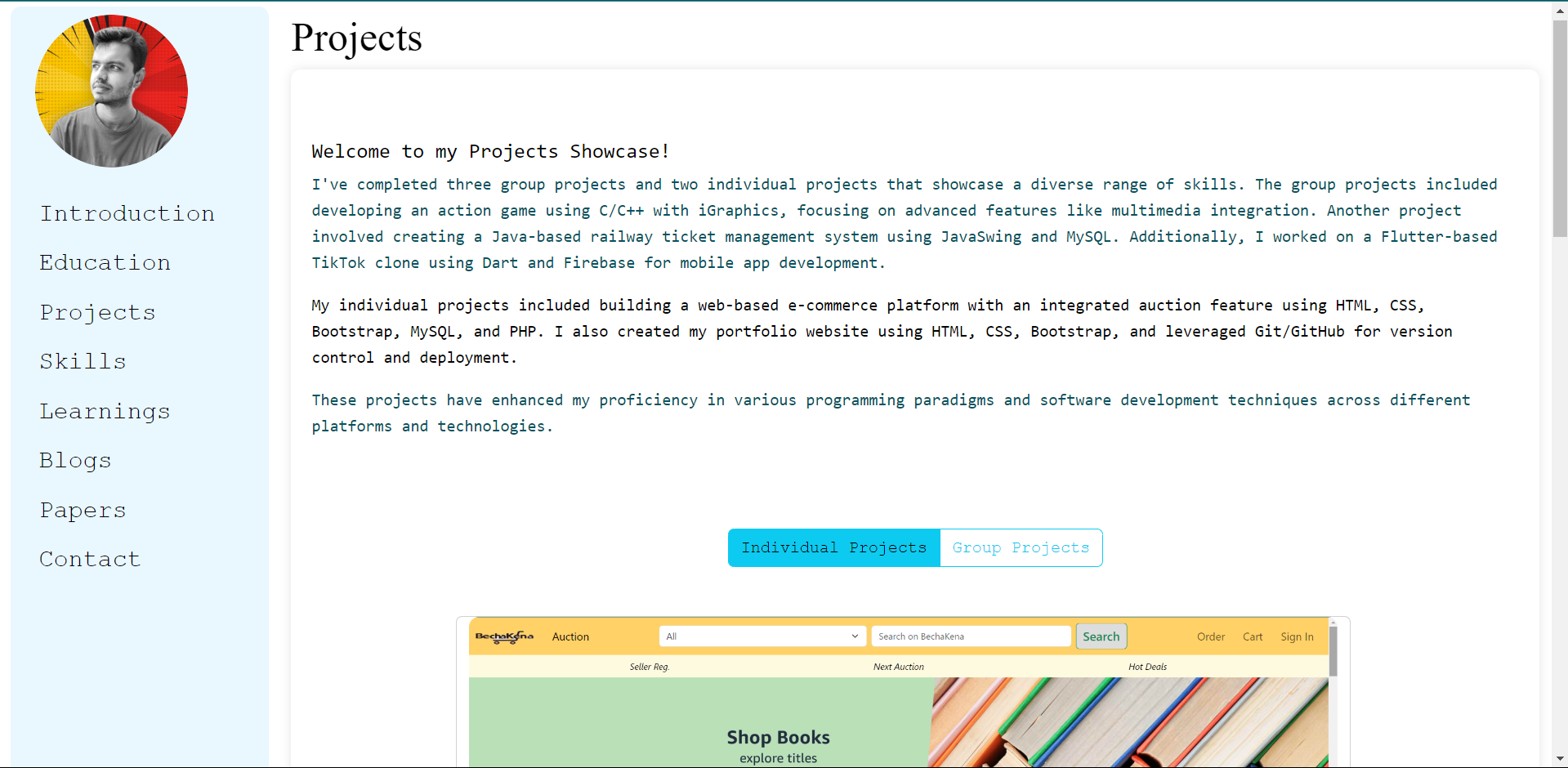 Portfolio Screenshot 2